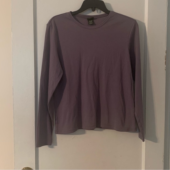 LL Bean Purple Long Sleeve Shirt - Picture 1 of 3